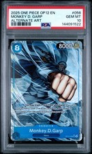 2025 One Piece Legacy Of The Masters MONKEY D. GARP Alt Art OP12-056 SP PSA 10