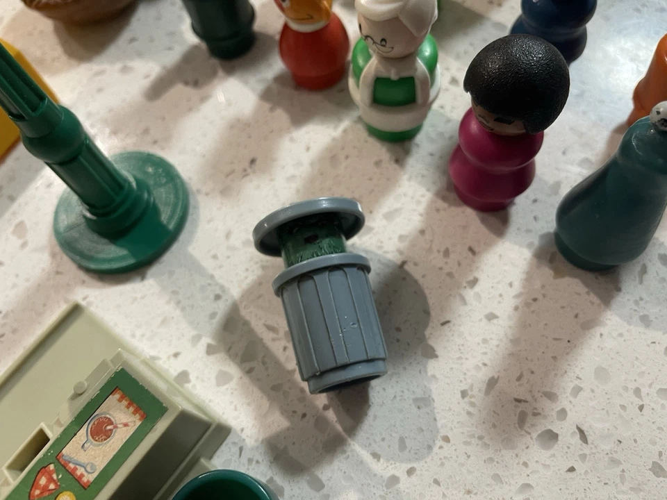 Vintage Fisher Price Little People Sesame Street Set With Figures - Imagem 3 de 4