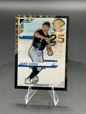 2025 Panini Prospect Holo Ticket #74 Jake Cook Chrome Black Velocity 30/39