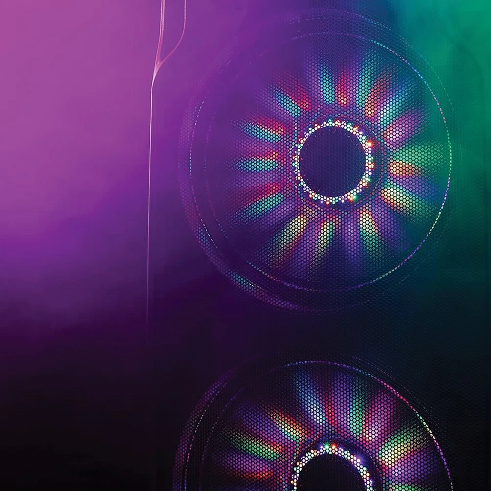 AS Series Bluetooth® Multi-LED Portable PA Speaker with Dual Woofers,... - Image 4 of 4