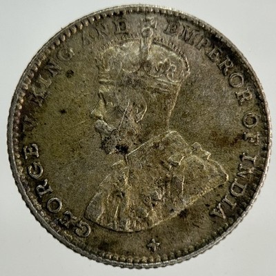 Silbermünze Straits Settlements 5 Cents 1919 | feine Sammlerqualität