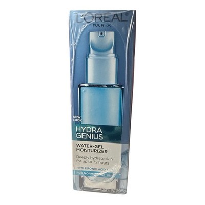 L'Oreal Hydra Genius WATER-GEL MOISTURIZER, Normal to Dry Skin, 3.04 FL OZ NIB