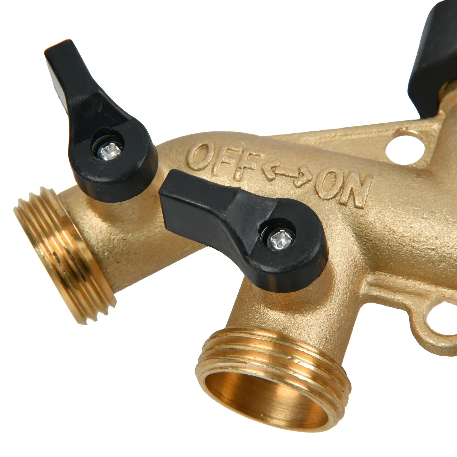 *New* Expert Gardener Brass 4-Way Hose Faucet Manifold