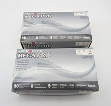 Micfroflex Latex Exam Gloves XL Powder Free Disposable Mega Pro L854 Pack of 100