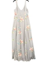 Show Me Your Mumu Dress Womens XL Gray Jenn Maxi Floral Bridesmaid Wedding
