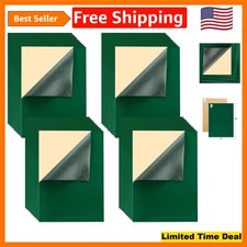 40-Pack Eco-Friendly Self-Adhesive Felt Sheets in Green - Ideal for DIY Crafts