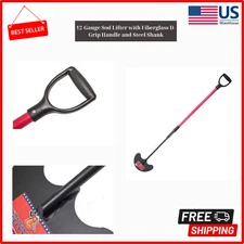 Bully Tools |92390| 12-Gauge Sod Lifter with Fiberglass D-Grip Handle and Steel