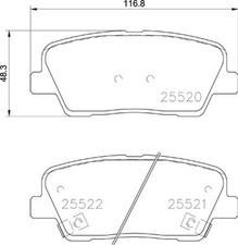Bremsbelagsatz Scheibenbremse PRIME BREMBO P 30 104 für STINGER KIA CK Hatchback