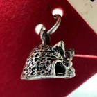 5 Vintage Sterling Silver Charm Lot Enamel Christmas Holly Berry Queen Bee Hand — photo 7