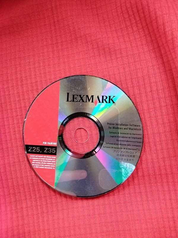 Lexmark Z25, Z35 Printer Installation Software For Windows & Macintosh