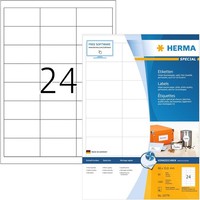 Herma Inkjet-Etiketten 66 X 33,8 Mm Weiß 1.920 Etiketten