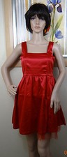 NWOT genuine CRELL red sleeveless with bow in back mini cocktail dress, jr M,L