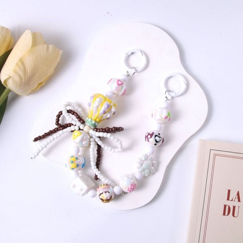 Balloon Mobile Phone Strap Beaded Mobile Phone Chain New Bag Pendant Keychain - Zdjęcie 8 z 10