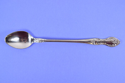 Embassy Classic Easterling Japan Stainless Valhalla Pattern 7.75'' Iced Tea Spoon