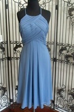 A676 BILL LEVKOFF 7015 SZ 8 SLATE 175 SEQUIN FORMAL BRIDESMAIDS GOWN DRESS