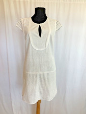 J. Crew White Square Eyelet Dress - Size Extra Small NWT