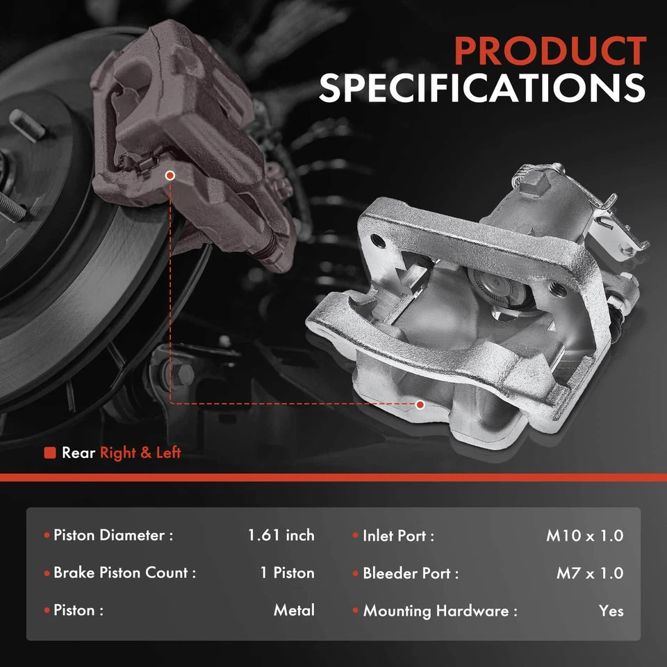 2x pinça de freio dianteiro com suporte para Chevrolet Impala Malibu Buick Cadillac XTS - Imagem 2 de 4