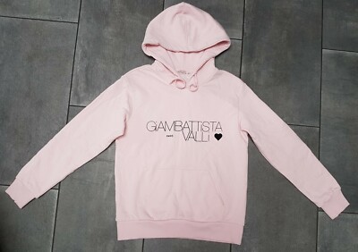Giambattista Valli X H M Baby Pink Crew Neck Sweatshirt Hoodie Xs Uk 6 8 Ebay