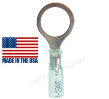 25 3M HEAT SHRINK MARINE AUTOMOTIVE RING TERMINALS 16-14 GAUGE 1/2" STUD EYE
