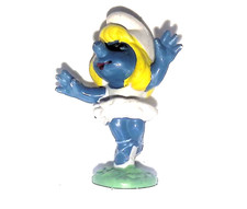 1978 SMURF BALLERINA FIGURE COLLECTIBLE PEYO SCHLEICH PVC VINTAGE