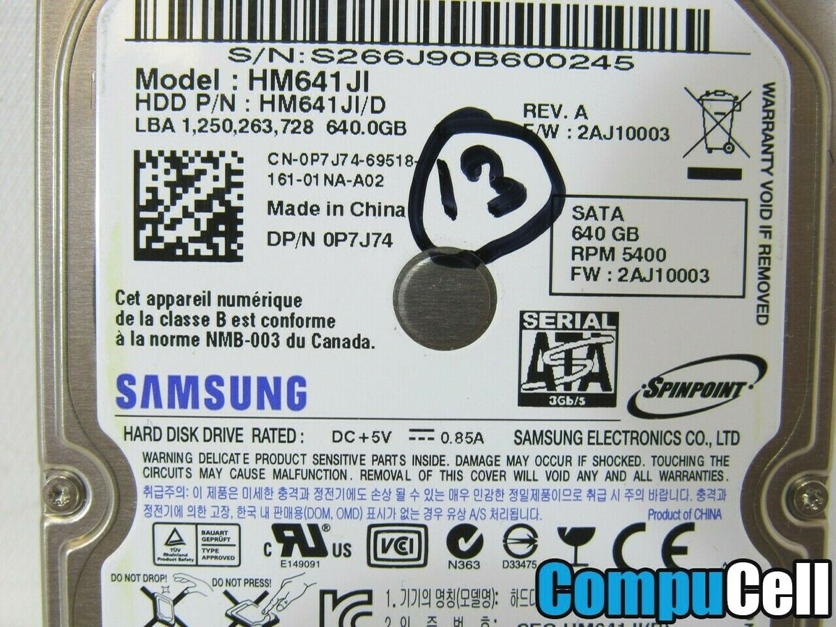 Samsung 640GB 2.5