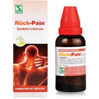 WILLMAR SCHWABE INDIA RUCK-PAIN DROPS (30ml) Homeopathic Remedies