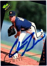 Chris Hill Autograph 1993 Classic Best Gold Auto Card ASTROS