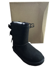 UGG Australia T Bailey Bow II Color Black Girls Size 13