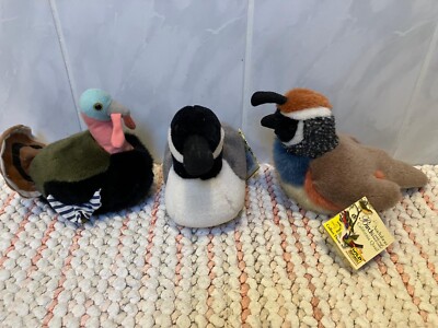 AUDUBON. Birds. Wild Republic. Stofftiere. 3 Stück.