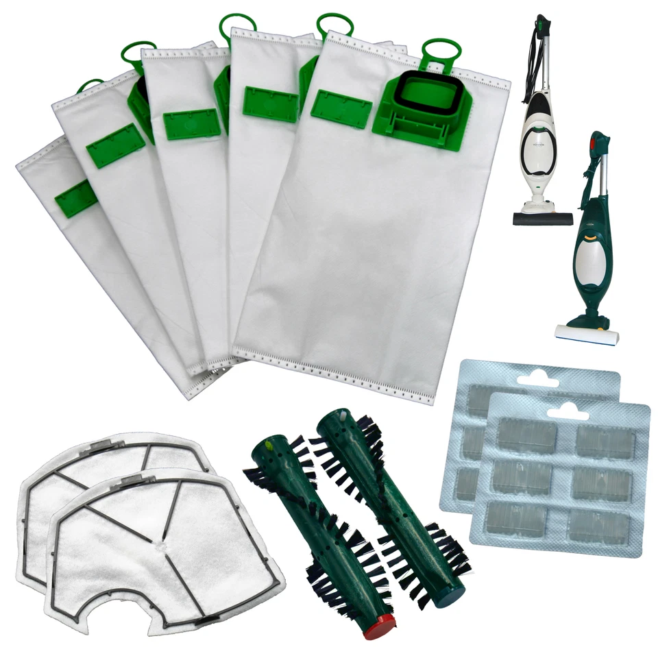 6-24 Staubsaugerbeutel Bürsten Filter Duft geeignet Vorwerk Kobold VK FP 140 150