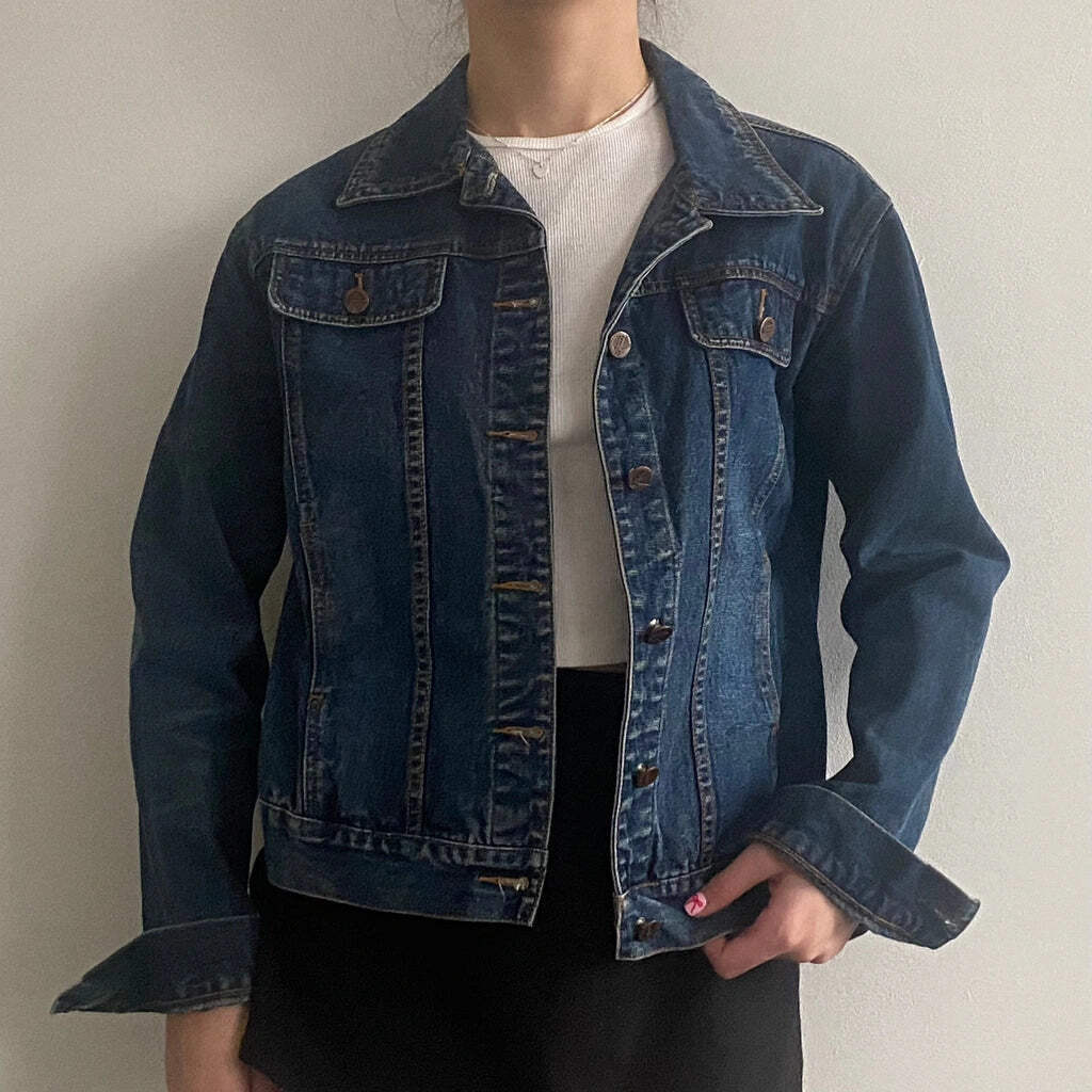 Times Denim Jacket - Medium Blue Cotton-image