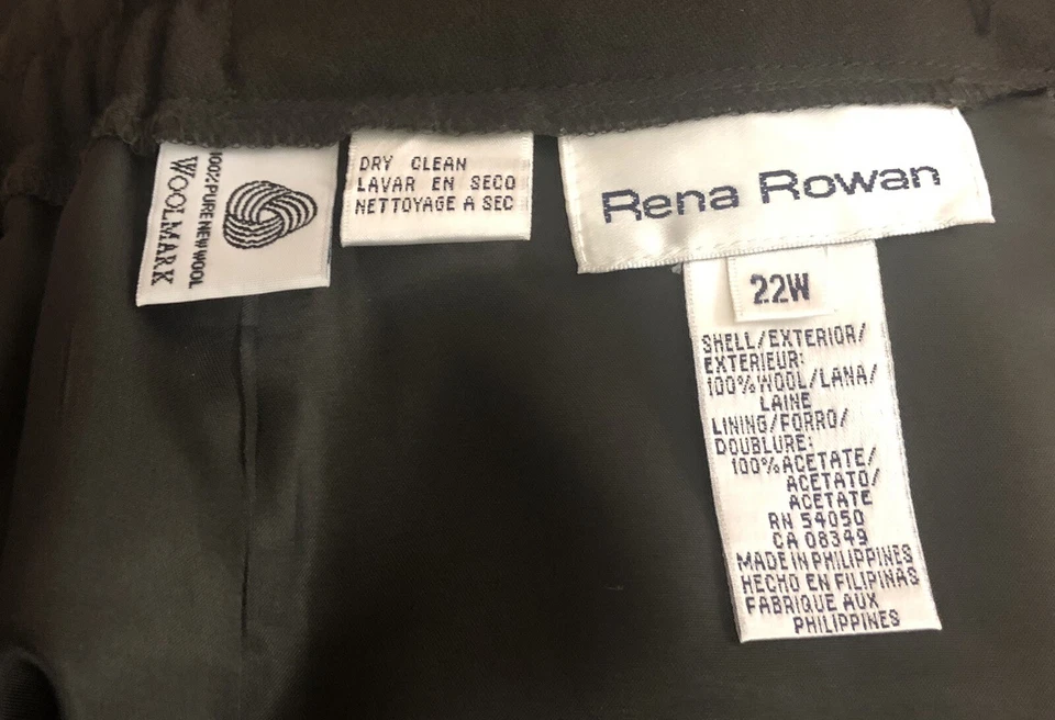 Falda Rena Rowan Marrón Bordada Mujer Talla 22W Chocolate Oscuro Foto 3 de 3