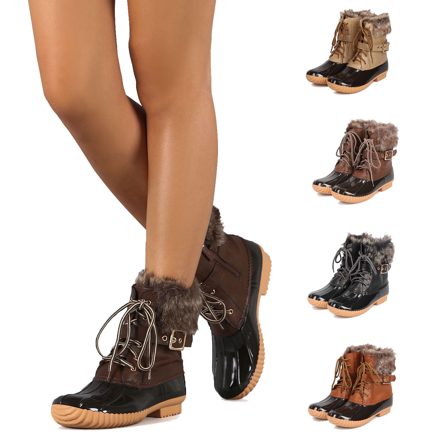 insulated ankle rain boots