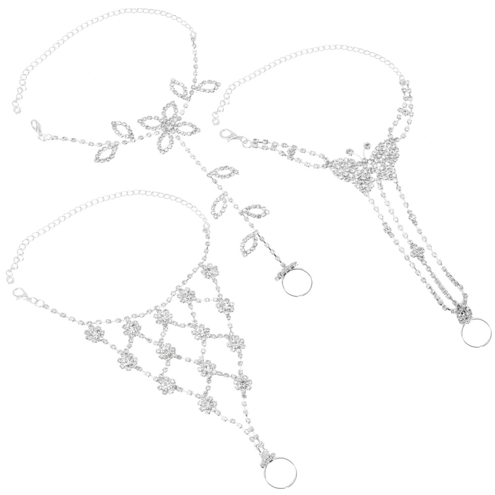 APL 6 Pezzi Sandali Senza Scarpe Decorazione Pallet Caviglia Sandali Donna Con Strass per