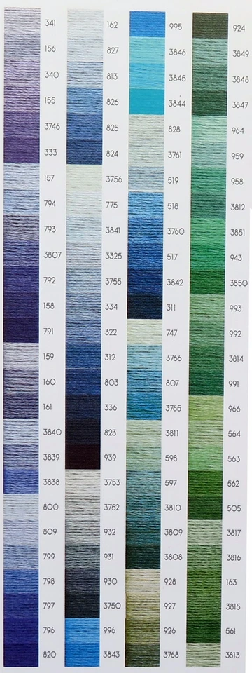 DMC MOULINE STRANDED COTTON - Cols BLANC - 898 - 23% OFF FOR 4 OR MORE - Image 3 of 4