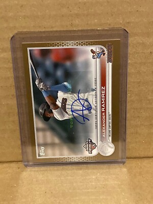 Alexander Ramirez 2022 Topps Pro Debut Gold Auto Autograph /50 PD-106