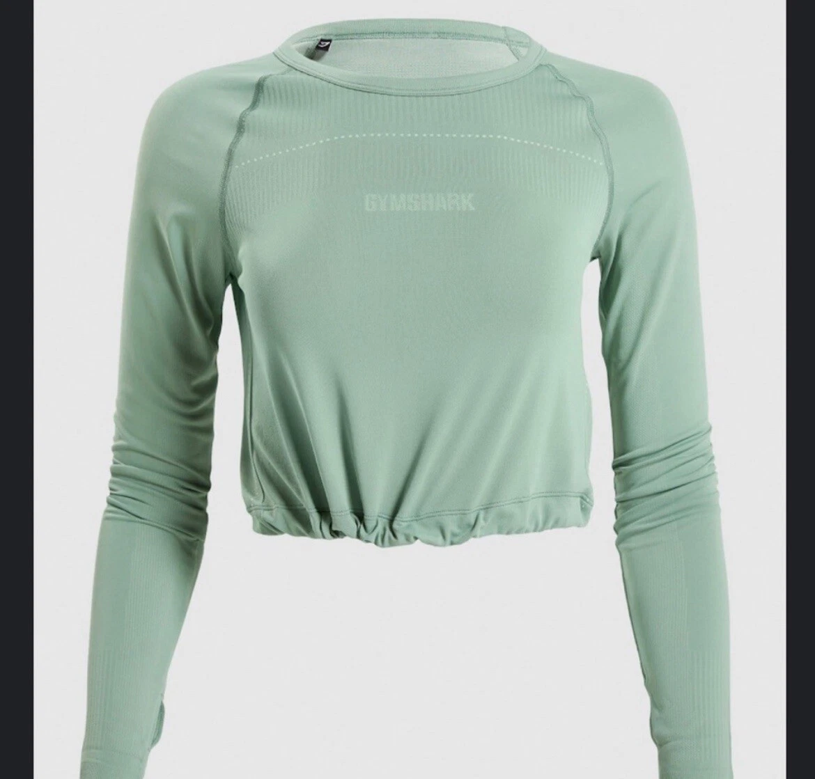 gymshark long sleeve seamless lightweight crop cinched 