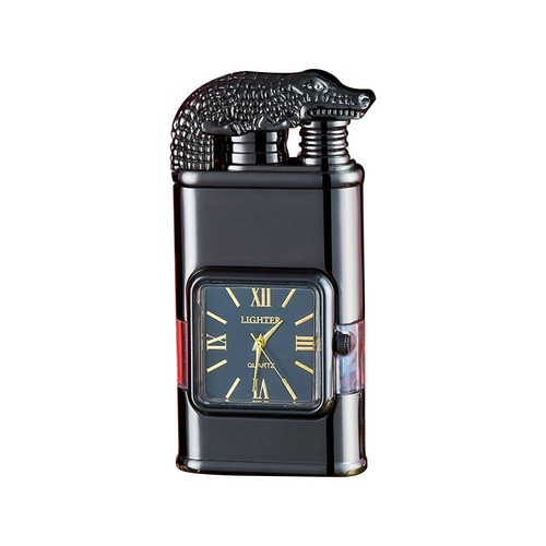 Windproof Lighter Vintage Watch Bezel Jet Flame Torch Refillable Butane - Picture 26 of 42