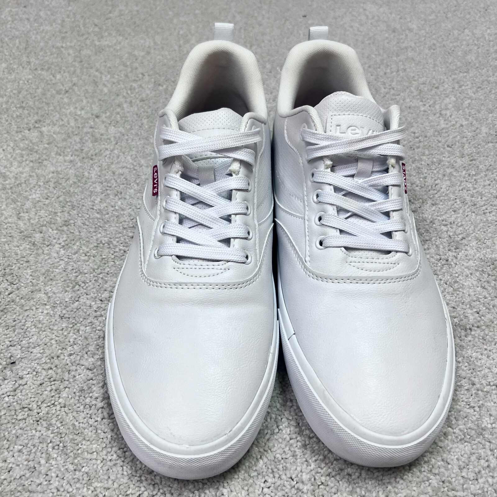 SAOLA Sneakers basse Levi's bianche stringate da uomo taglia 13