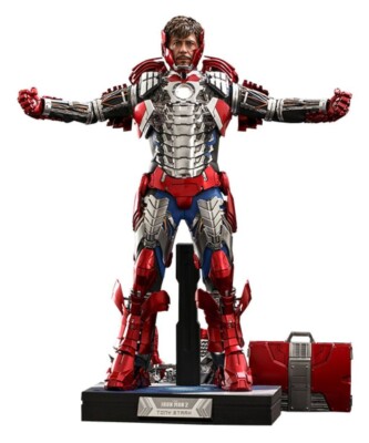 Iron Man 2 1/6 Tony Stark Mark V Suit Up Version Deluxe 31 cm MMS600 Hot Toys