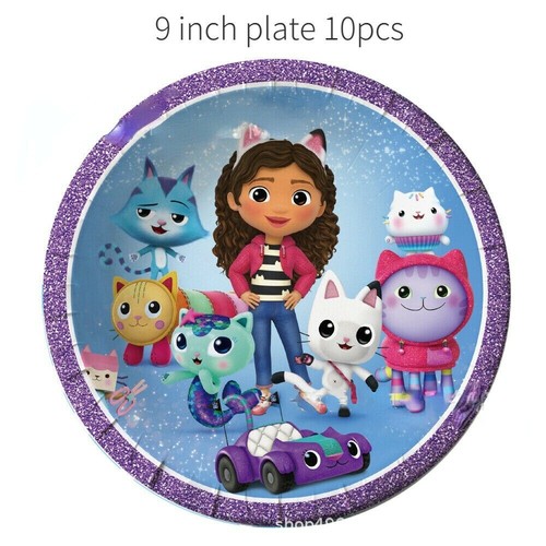 Gabby Dollhouse Theme Kids Birthday Party Supplies Decor Tablecloth Plate Cup - Picture 5 of 32