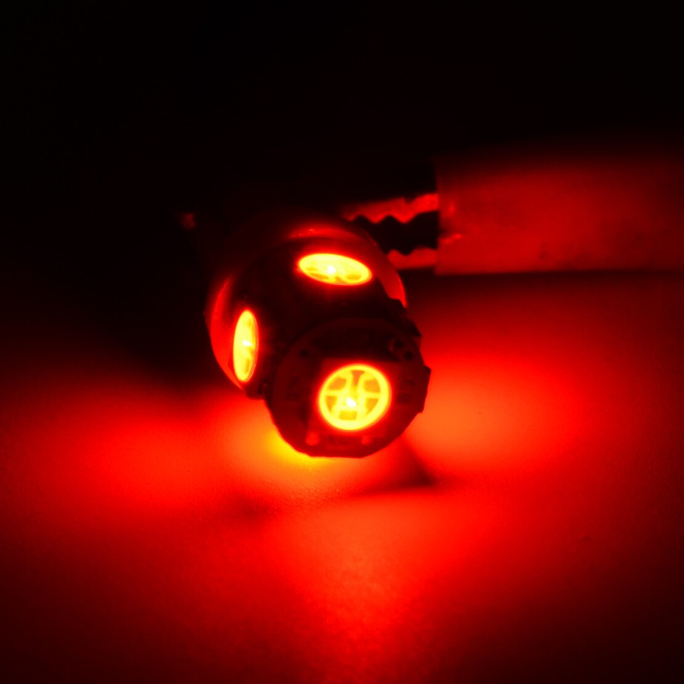 10pcs W5W T10 5050 5SMD Red LED Car Wedge Tail Side Lamp Bulb 12V m eBay