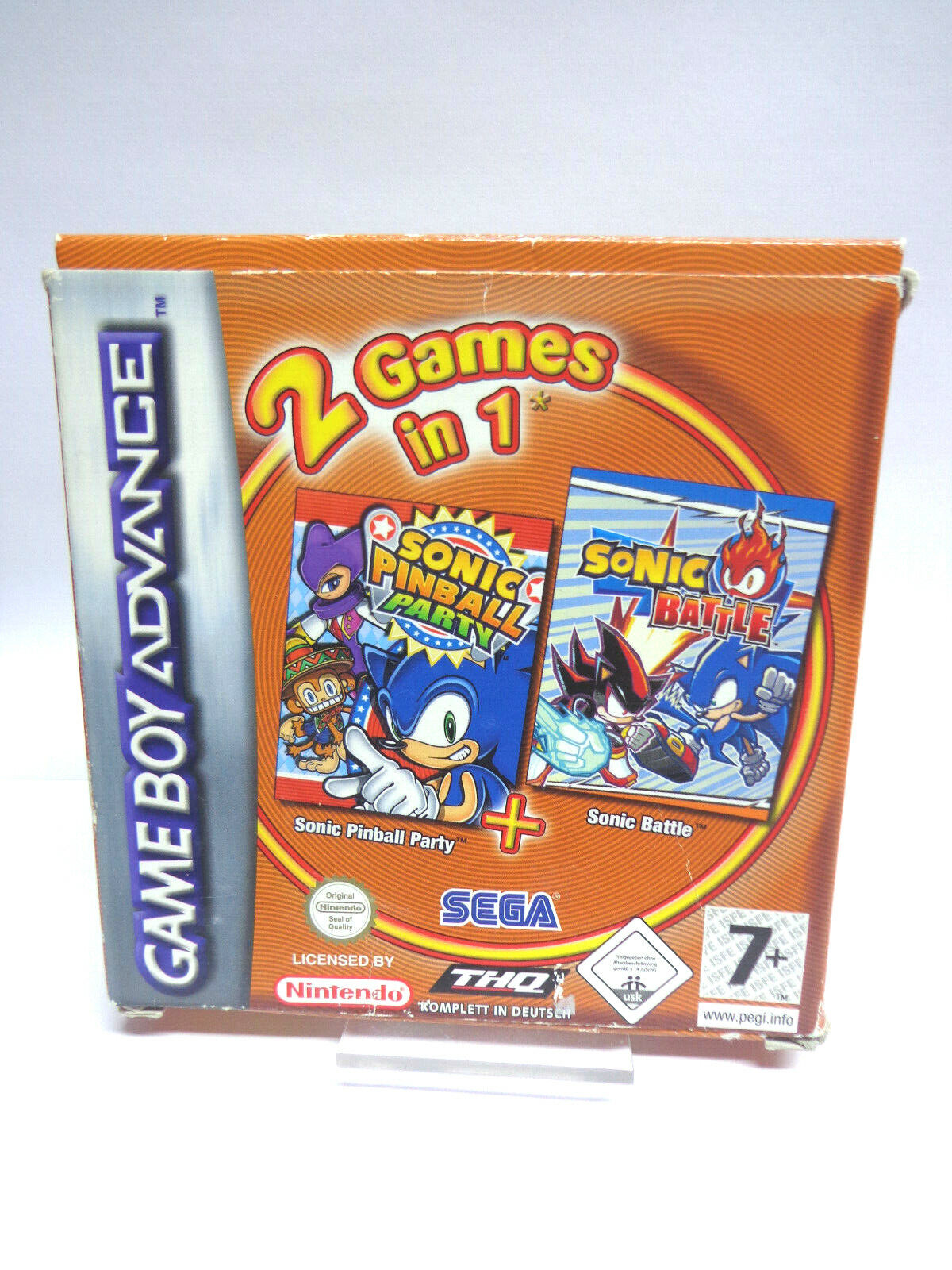 2 Games in 1 : Sonic Advance + Sonic Battle [Europe] - Nintendo Gameboy  Advance (GBA) rom download