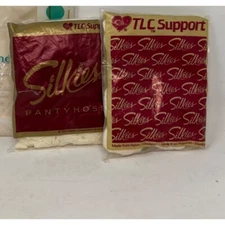 Silkies TLC Support Style 244 and 318 Total Leg Control XTall White - 2 Pairs Vi