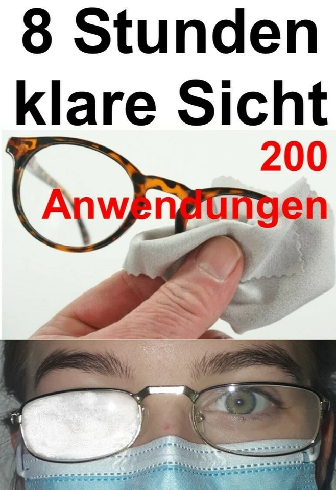 MOMA Antibeschlagtuch Brillentuch Brillenputztuch Mikrofasertuch Atemschutzmaske