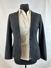 Hugo Boss Womens Black Cotton Stripe Blazer S...