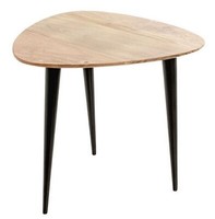 Haku Beistelltisch Schwarz-Akazie 46X46 Cm Wohnzimmertisch Massivholz Couchtisch
