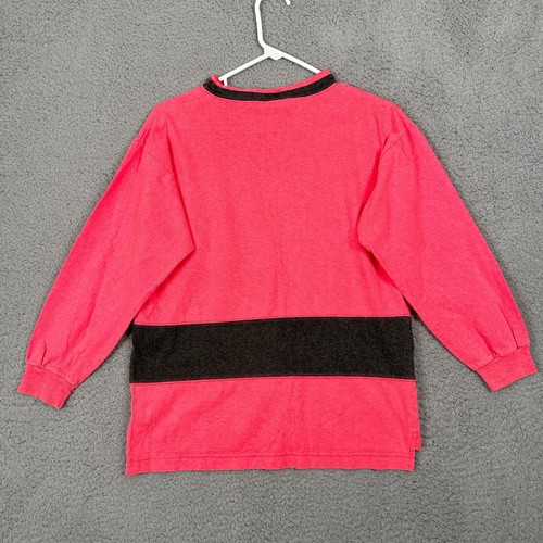 OP Ocean Pacific Kids Neon Pink Sweatshirt 80s Style Medium M Unisex Surf Skate - Picture 5 of 11