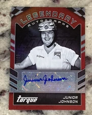 Junior Johnson 20/25 Auto Legendary Autographs Red 2016 Torque Racing NASCAR HOF
