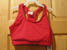 NWT FUCIA PINK BODY WRAPPERS LINED BRA TOP TANK SHIRT DANCE BALLET adult small